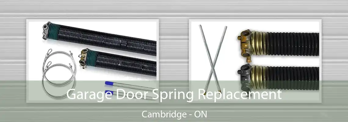 Garage Door Spring Replacement Cambridge - ON