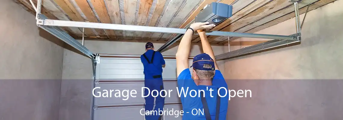 Garage Door Won't Open Cambridge - ON
