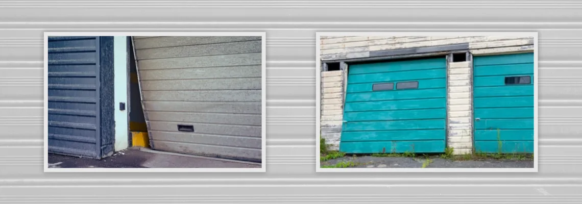 Crooked Aluminum Garage Door Repair in Cambridge, Ontario